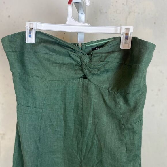 #306 MADEWELL Strapless Linen Maxi Dress NEW WITH TAGS - Picture 6 of 13